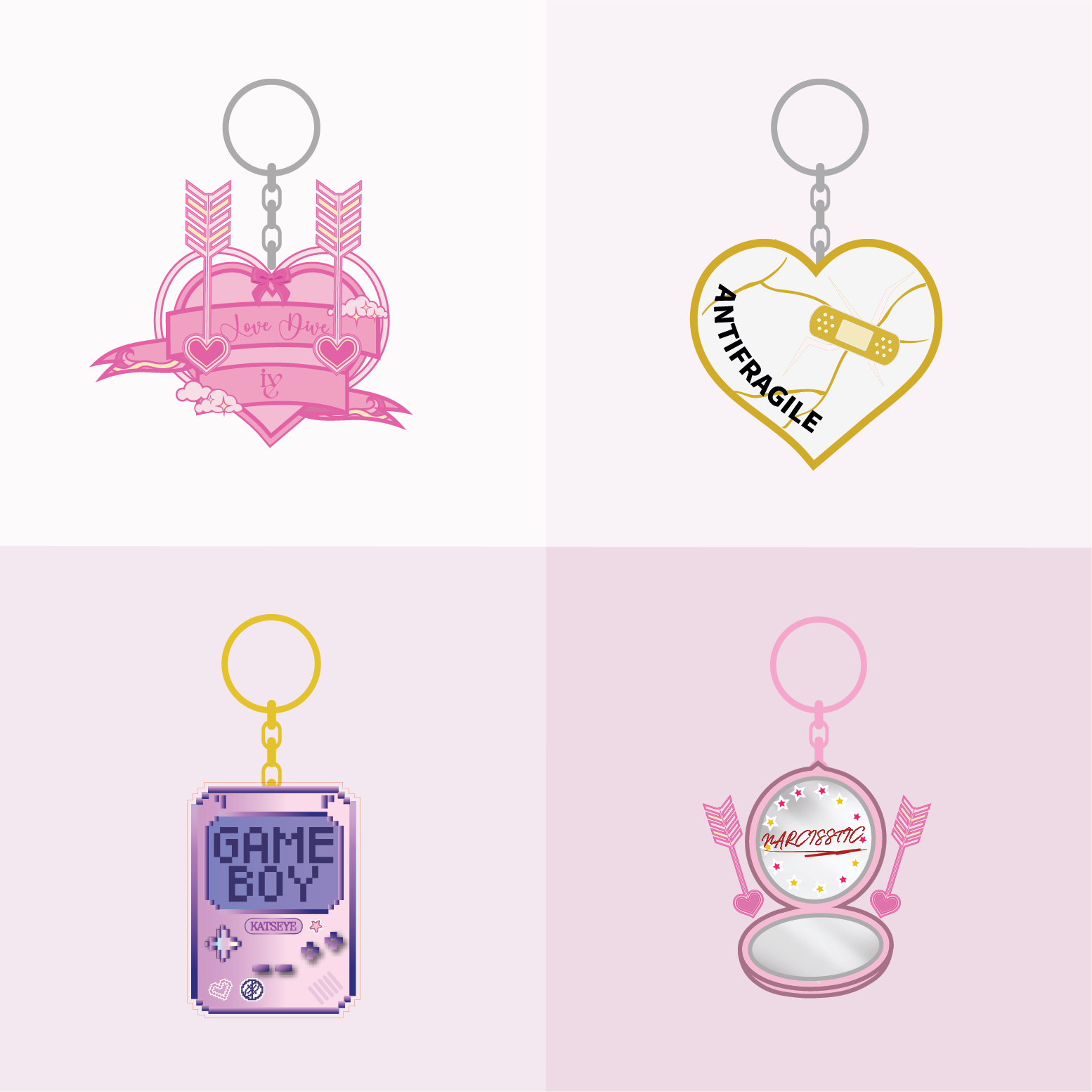 Girl Group Keyrings
