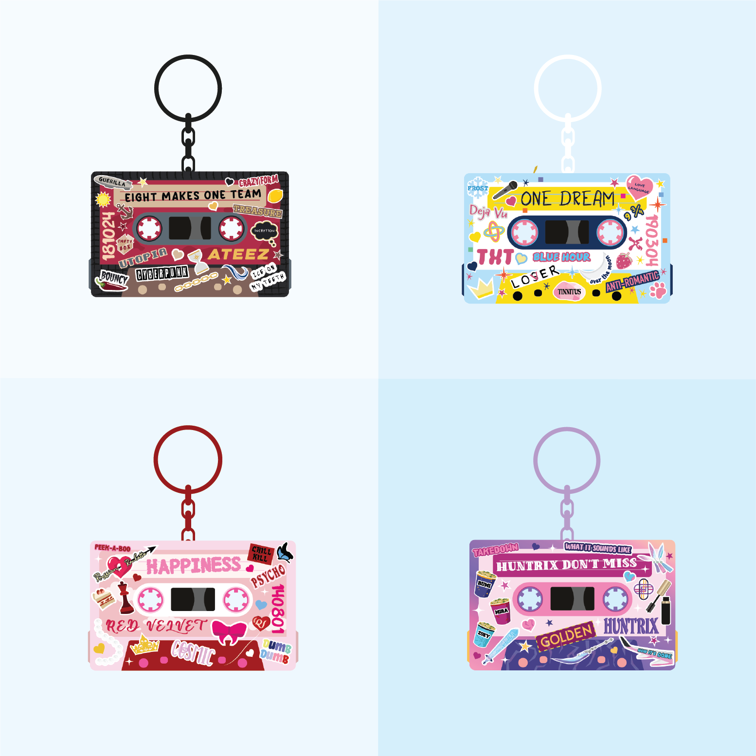 Mixtape Keyrings