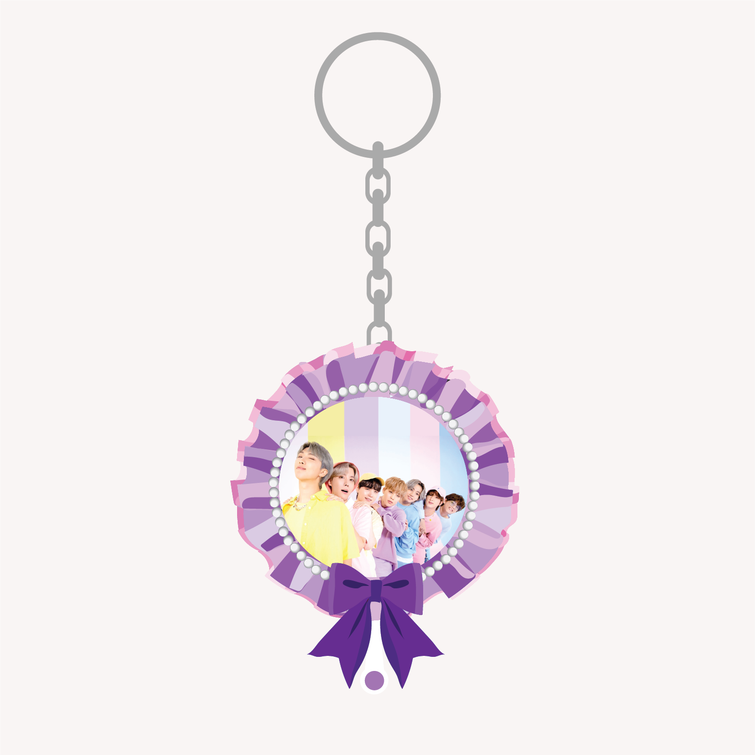 BTS Picket Keyring - Light