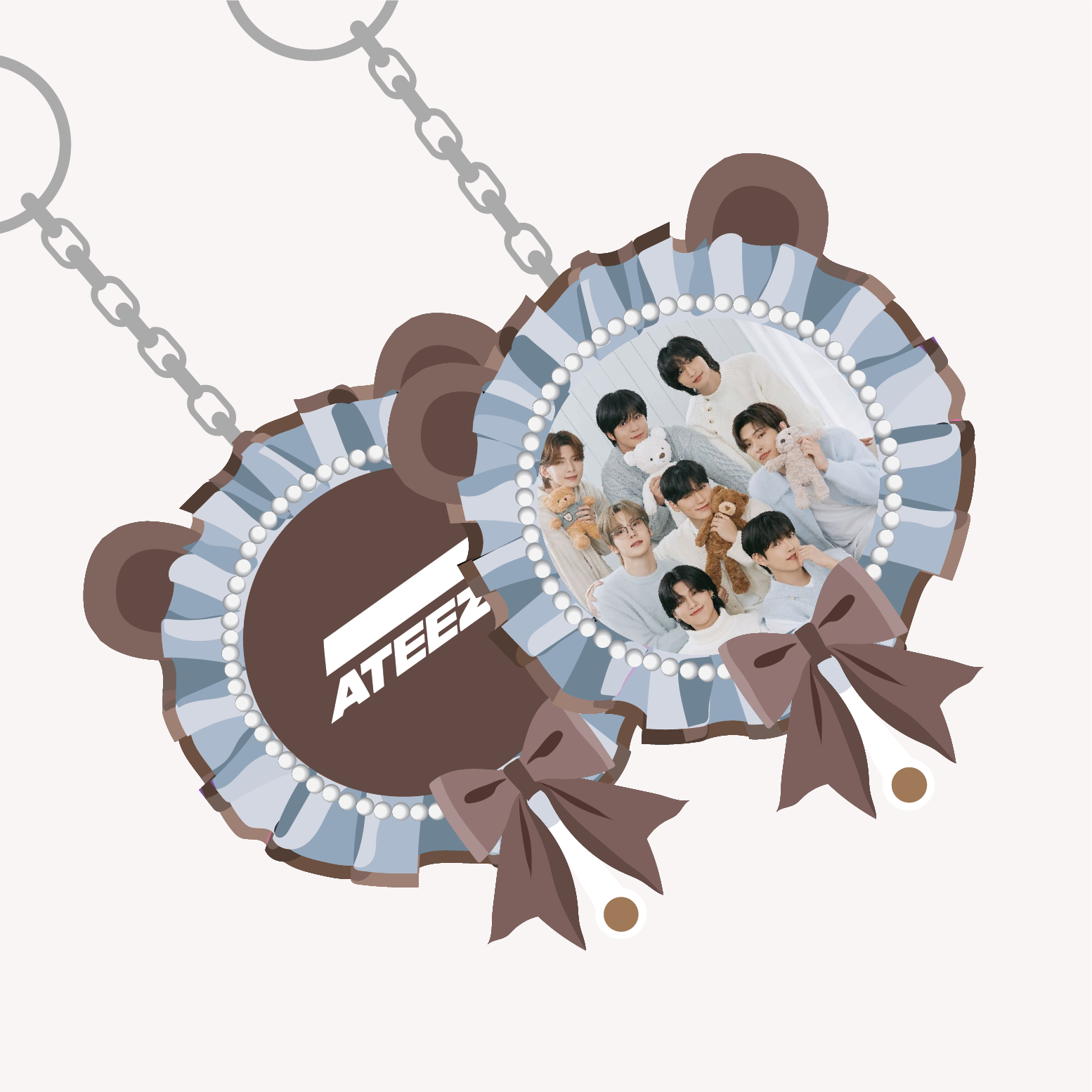 Ateez Picket Keyring - Light