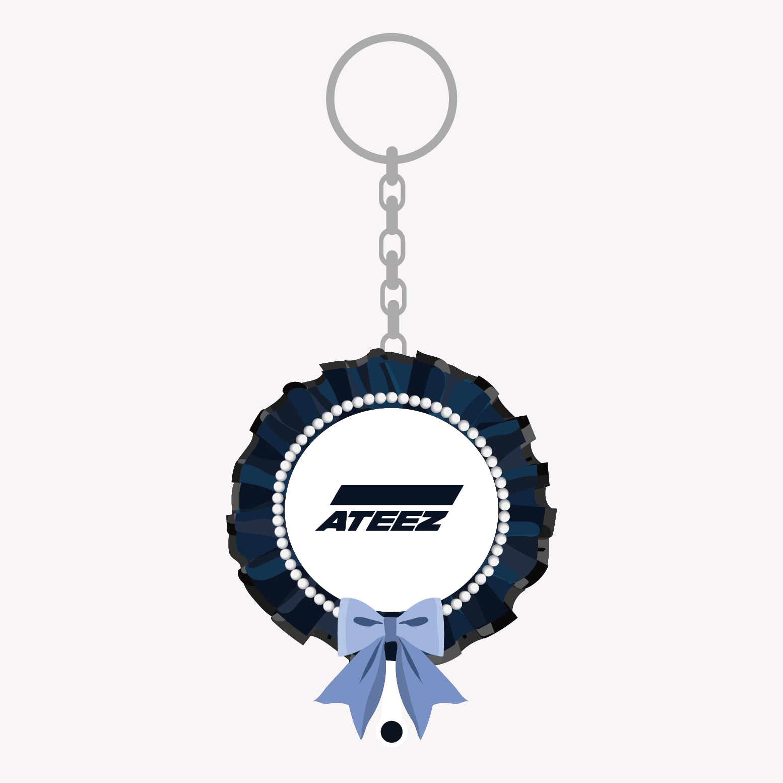 Ateez Picket Keyring - Dark