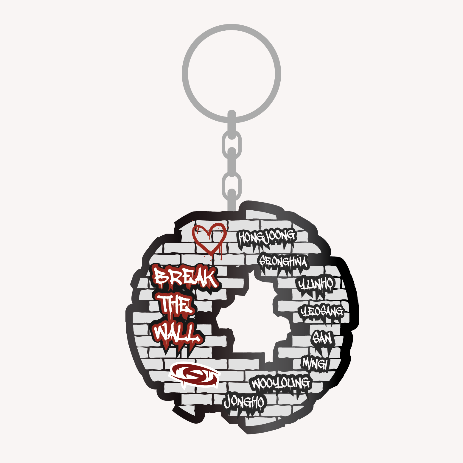 Ateez Break the Wall Keyring
