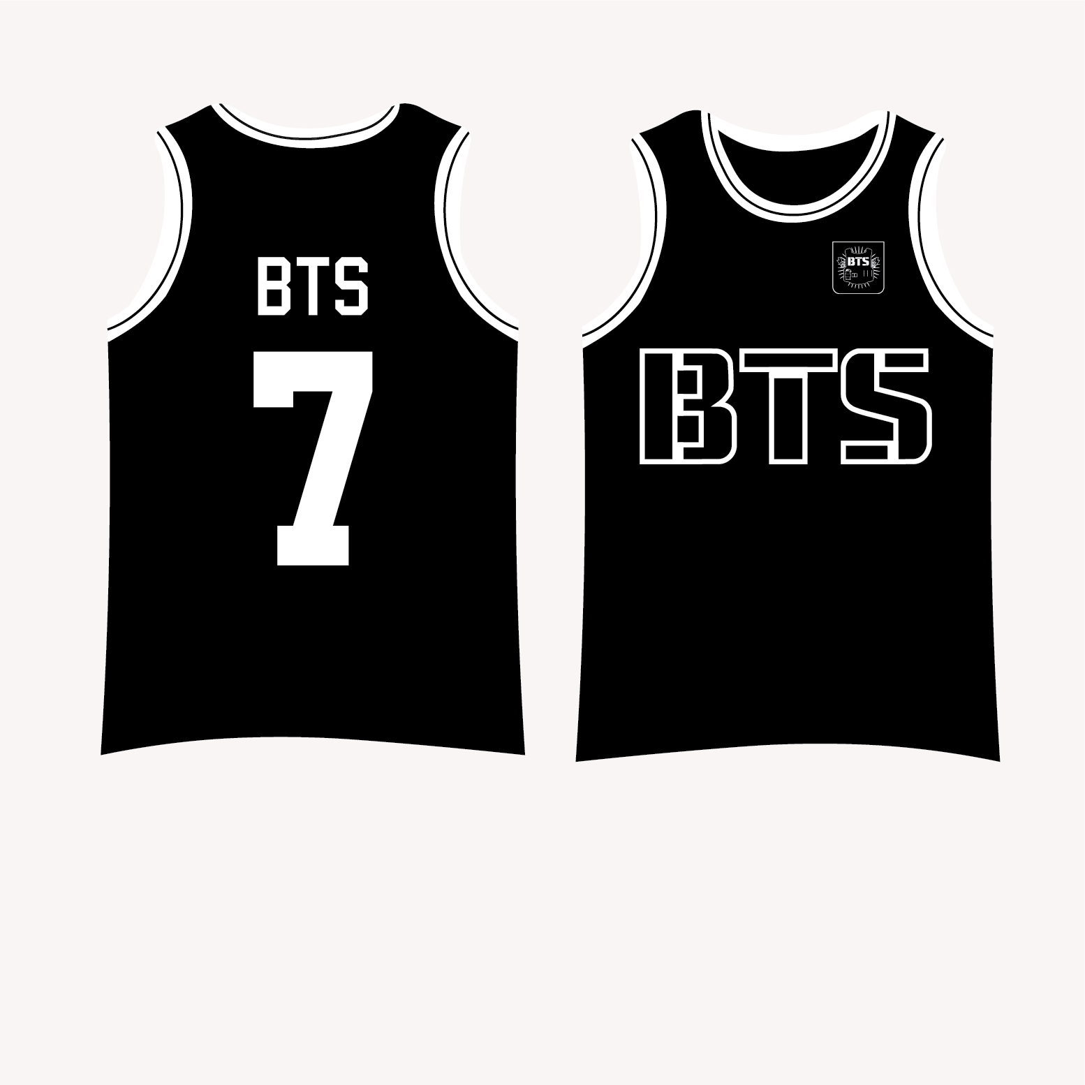 BTS Group Jersey Keyring