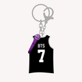 BTS Group Jersey Keyring