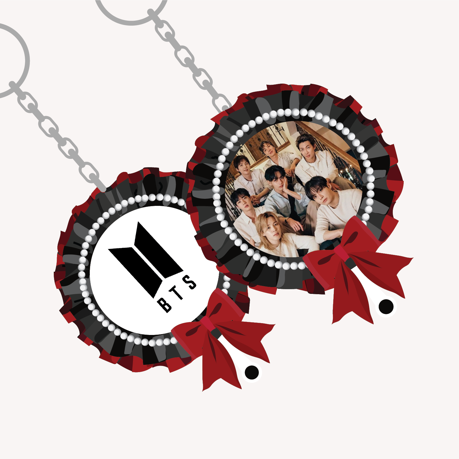 BTS Picket Keyring - Dark