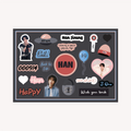 Stray Kids Han Solo A6 Sticker Sheet