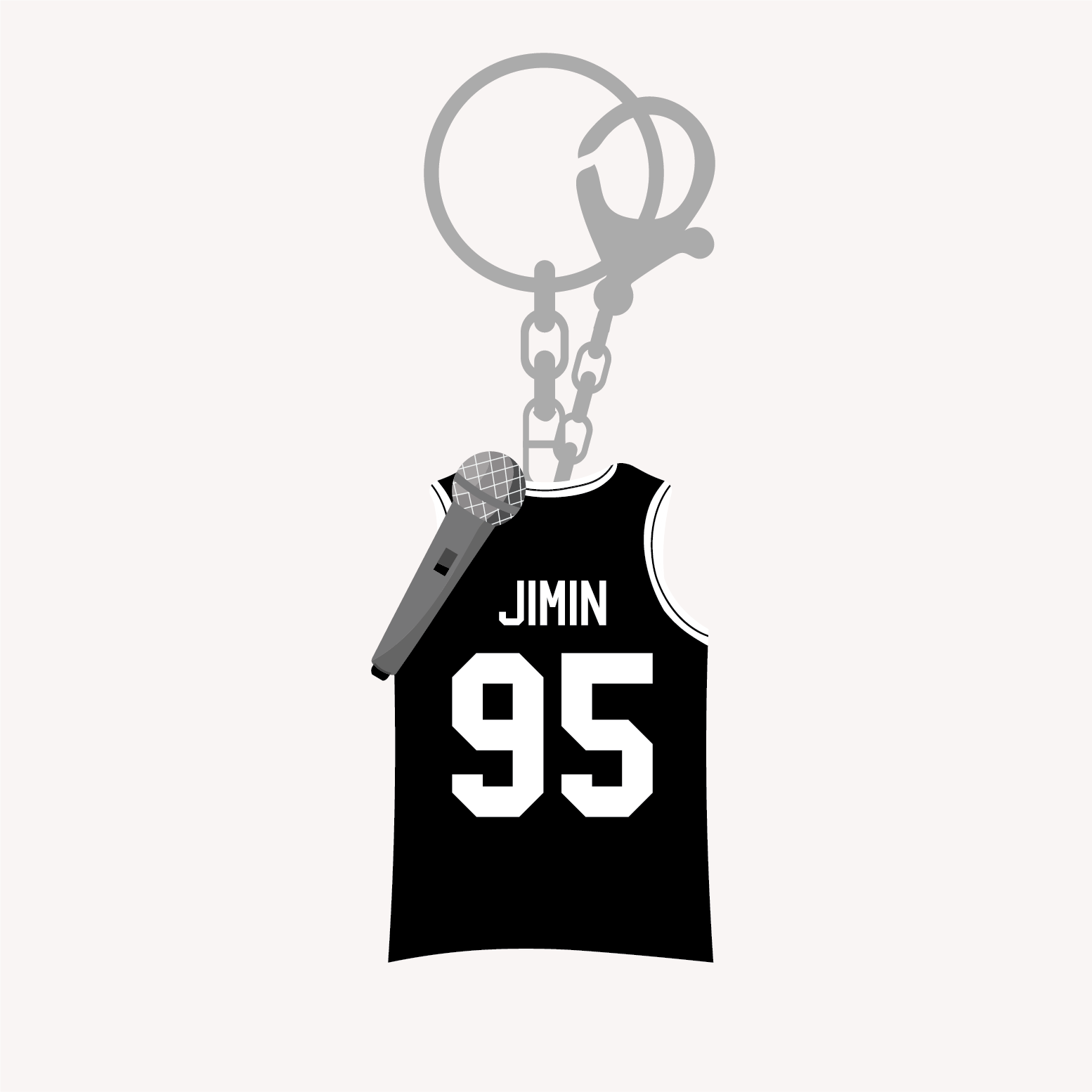 BTS Jimin Jersey Keyring