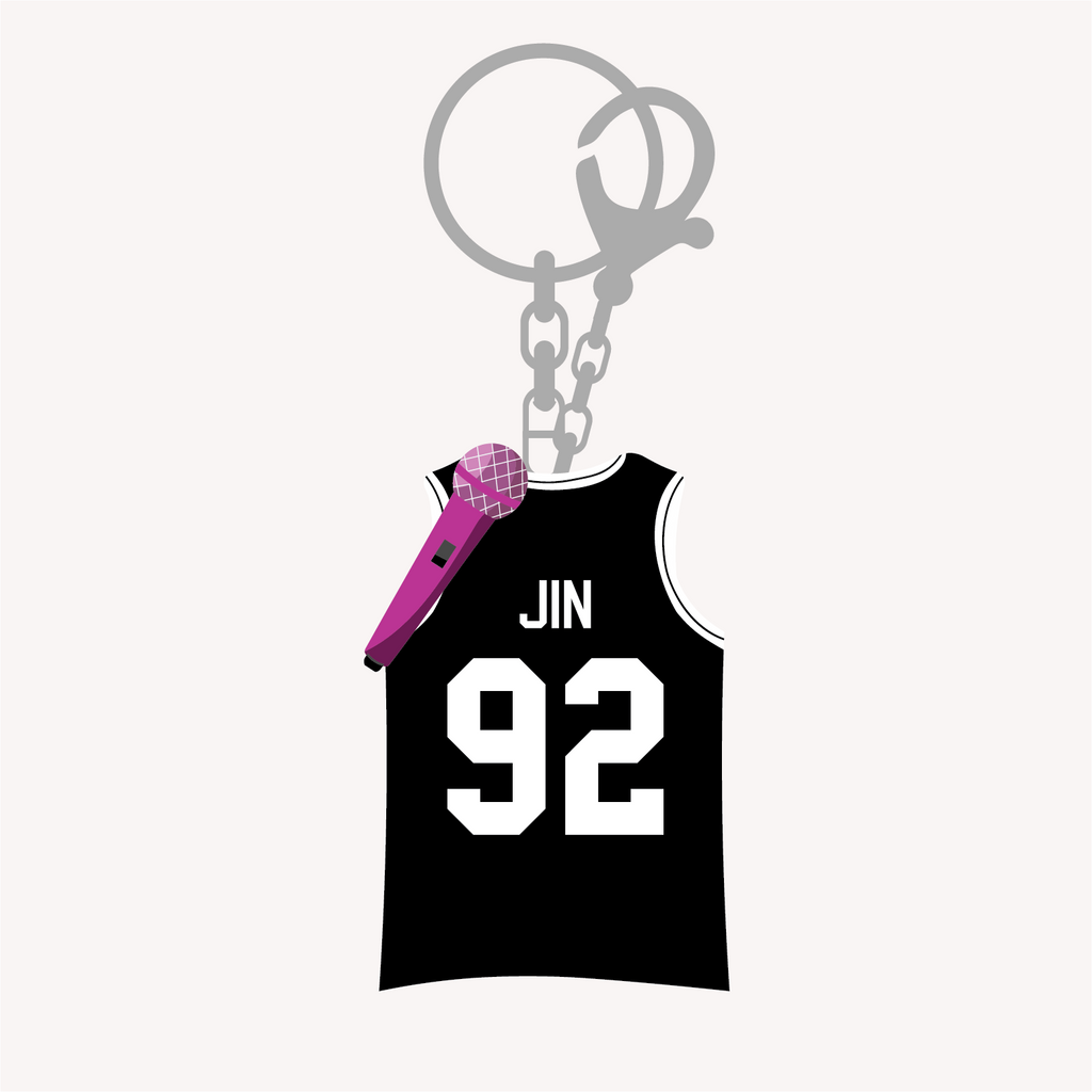 BTS Jin Jersey Keyring