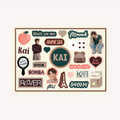 EXO Kai Solo A6 Sticker Sheet