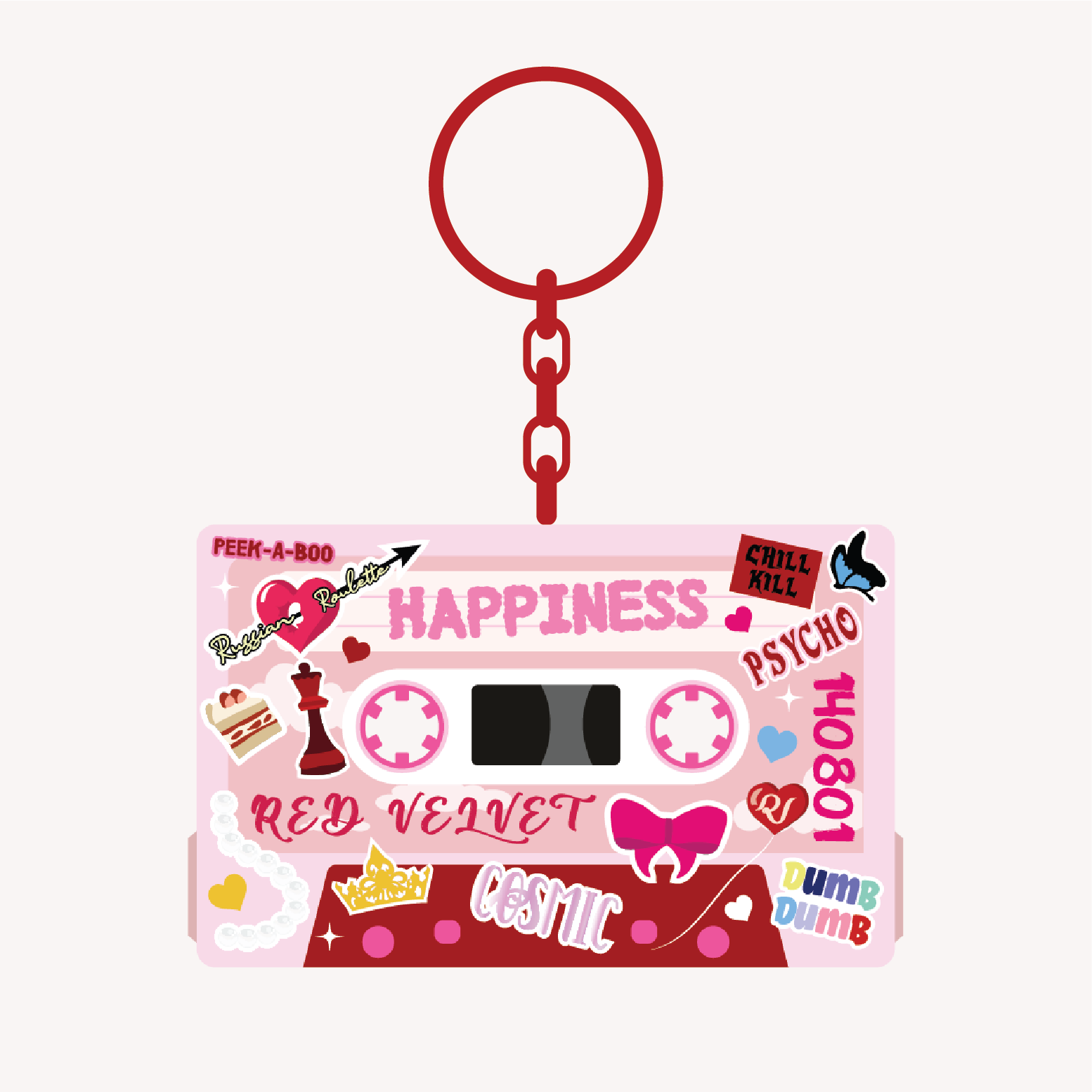 Red Velvet Mixtape Keyring