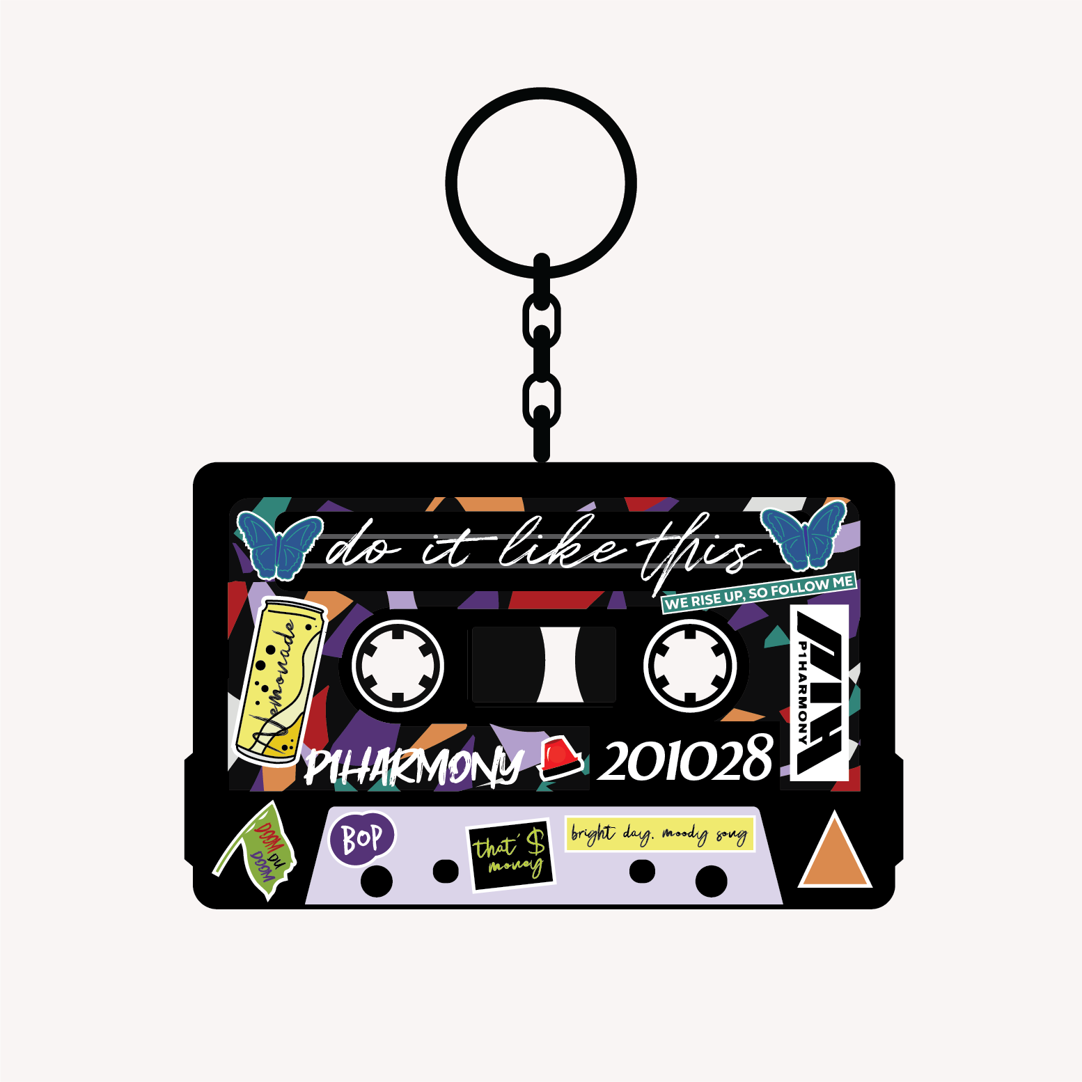 P1Harmony Mixtape Keyring
