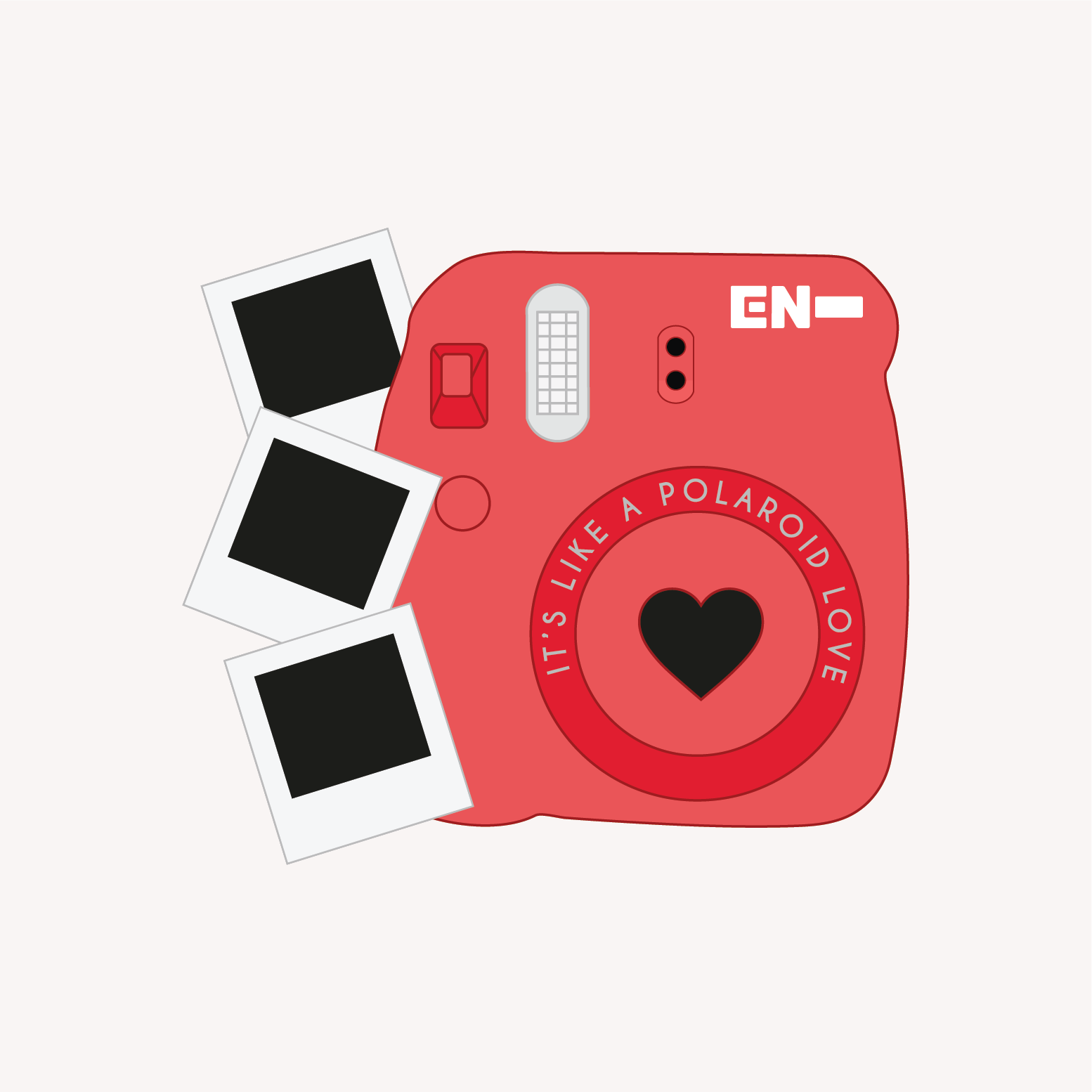 Enhypen Polaroid Love Enamel Pin