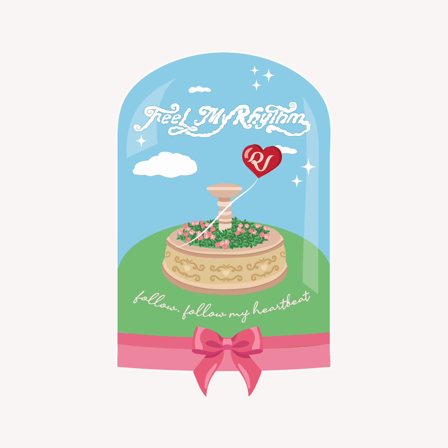 Red Velvet Feel my Rhythm 10cm Vinyl Die Cut Sticker