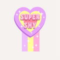 New Jeans Super Shy Holographic 8cm Vinyl Die Cut Sticker