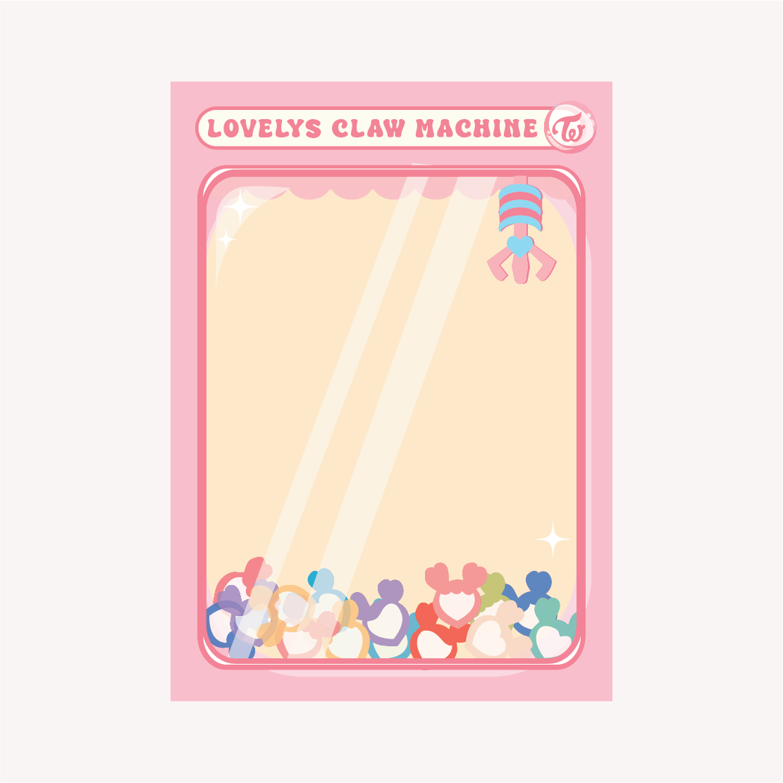 Twice Lovelys Claw Machine A5 Notepad